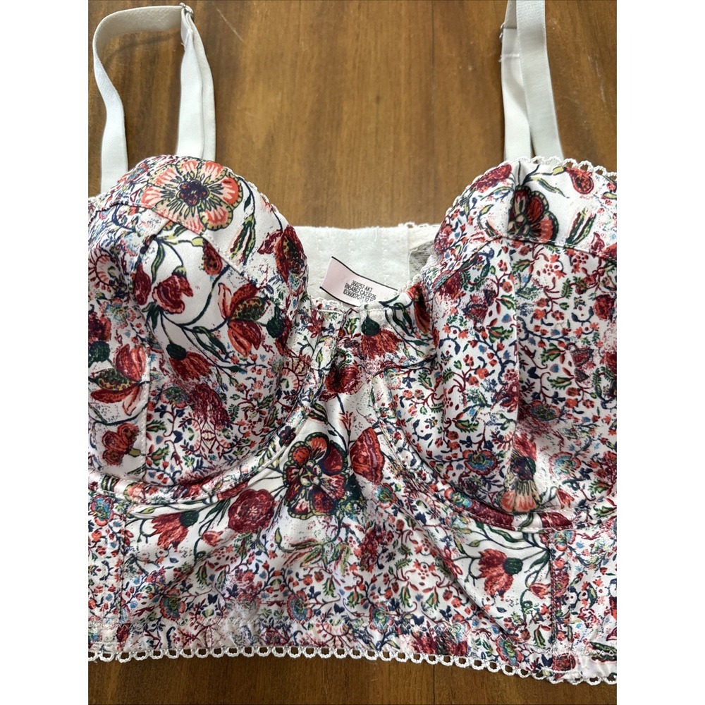 Victoria's Secret Dream Angels Balconet Bustier Bra Corset Top 32 DD - Picture 2 of 7